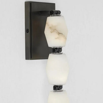 Dana Alabaster Pearl Necklace Wall Sconce