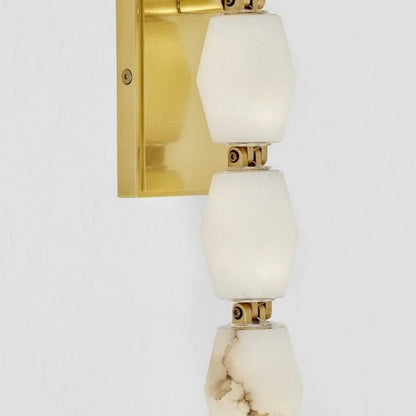 Dana Alabaster Pearl Necklace Wall Sconce
