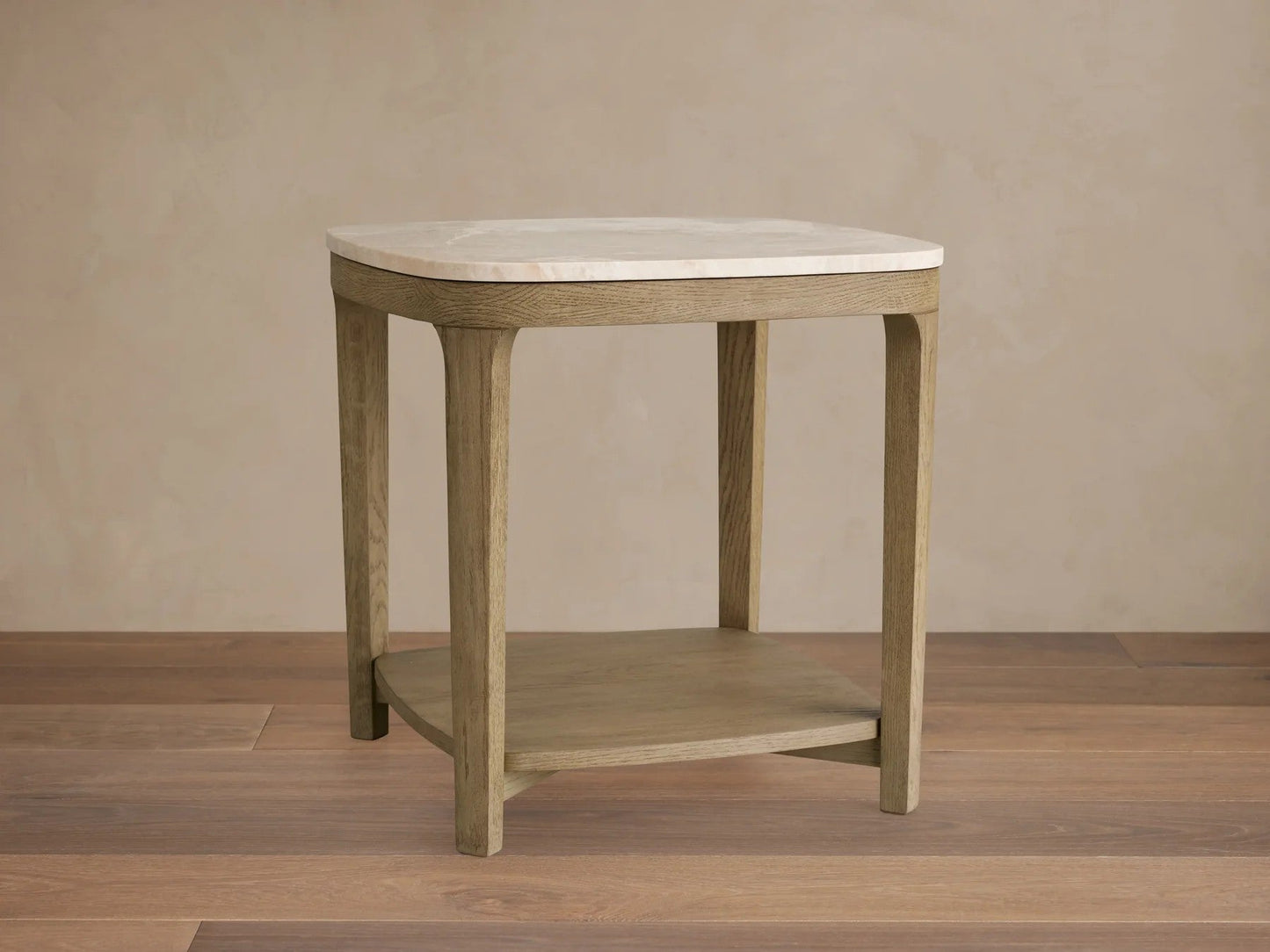 Deinny Marble Top End Table 18"