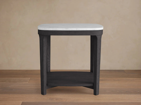Deinny Marble Top End Table 18"