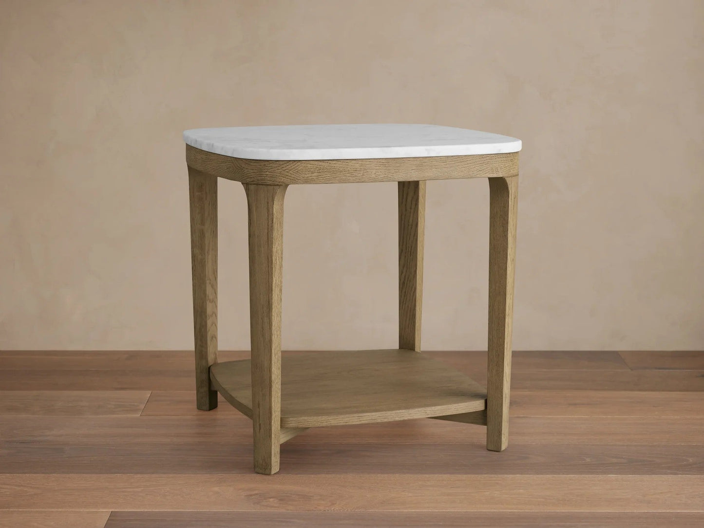 Deinny Marble Top End Table 18"