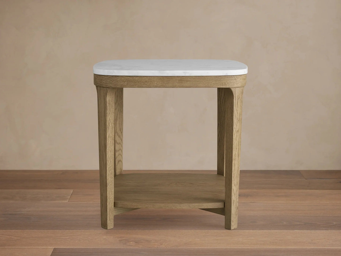 Deinny Marble Top End Table 18"