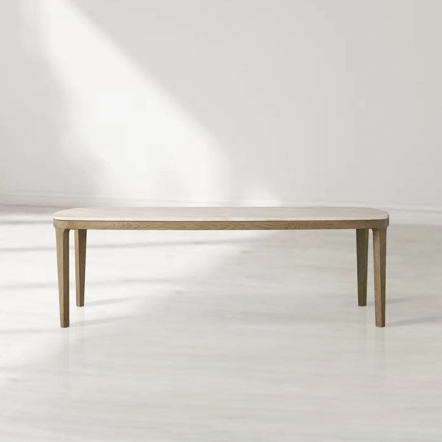 Deinny Rectangular Marble Top Dining Table