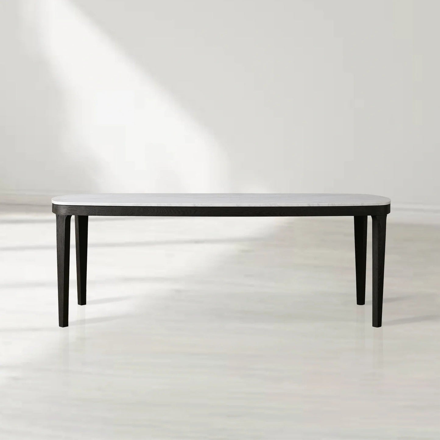 Deinny Rectangular Marble Top Dining Table