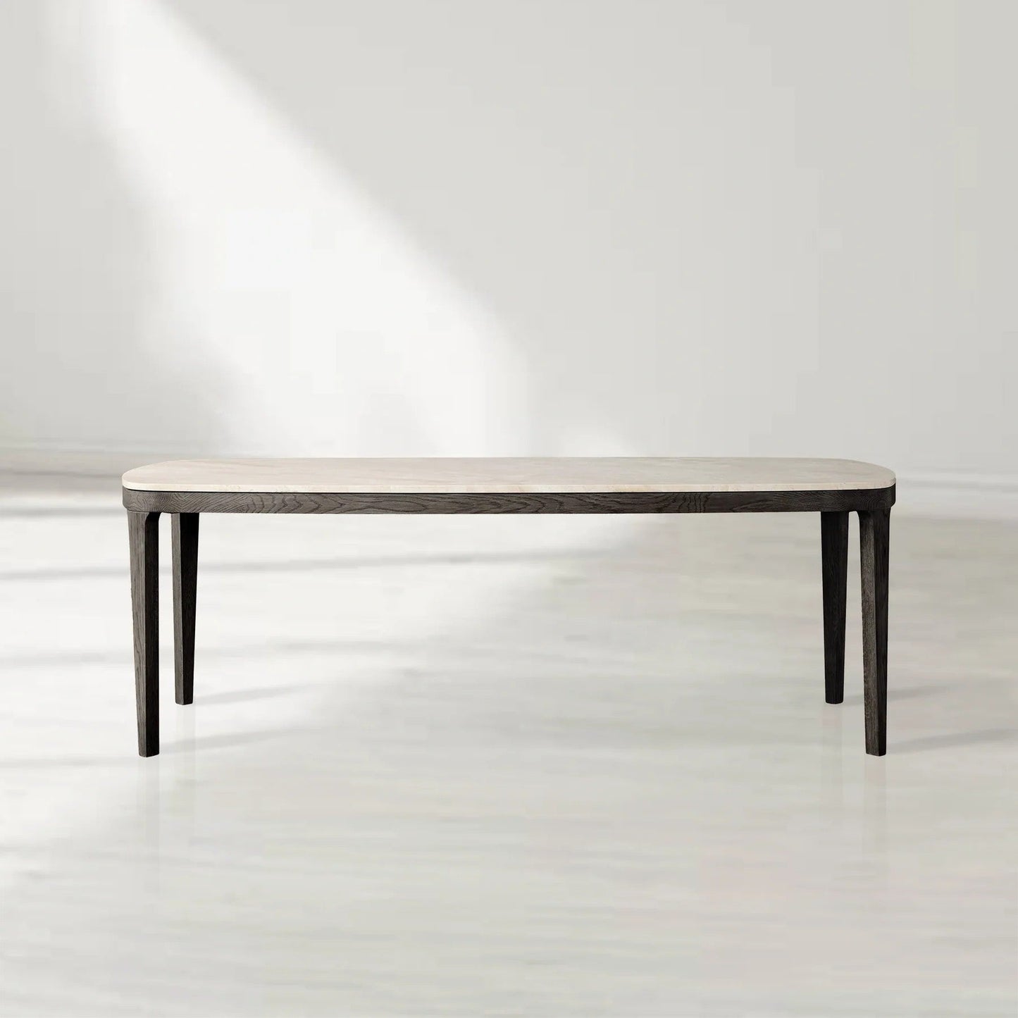 Deinny Rectangular Marble Top Dining Table