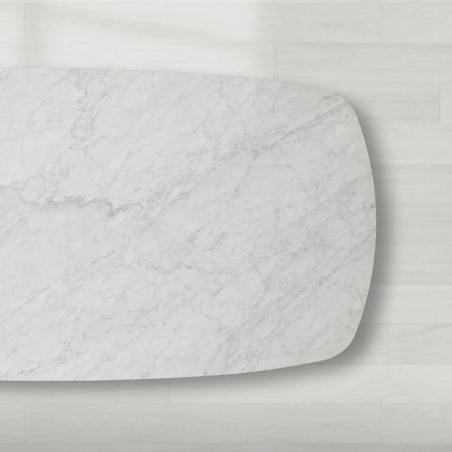 Deinny Rectangular Marble Top Dining Table