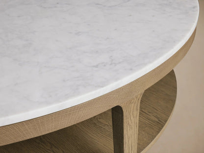 Deinny Round Marble Coffee Table