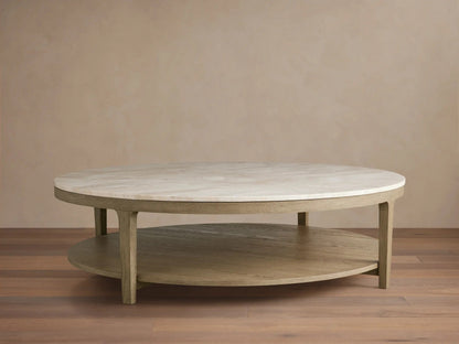 Deinny Round Marble Coffee Table