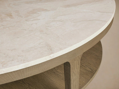 Deinny Round Marble Coffee Table