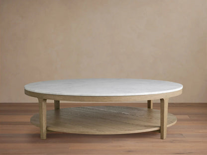 Deinny Round Marble Coffee Table