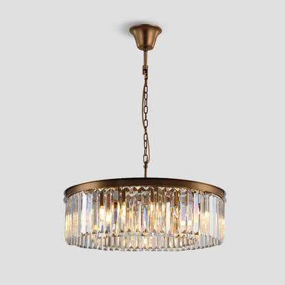 Della  1-Tier Crystal Round Chandelier
