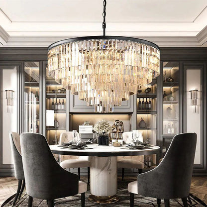 Della Multi-Layer Round Chandelier 44"D