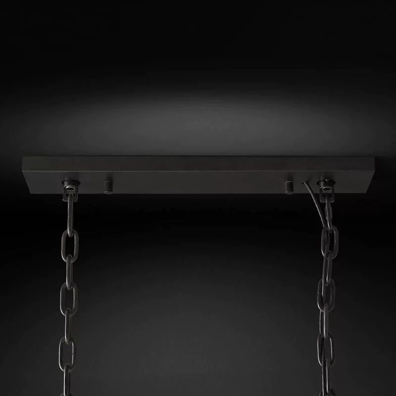 Della Rectangular Dining Room Chandelier 40"