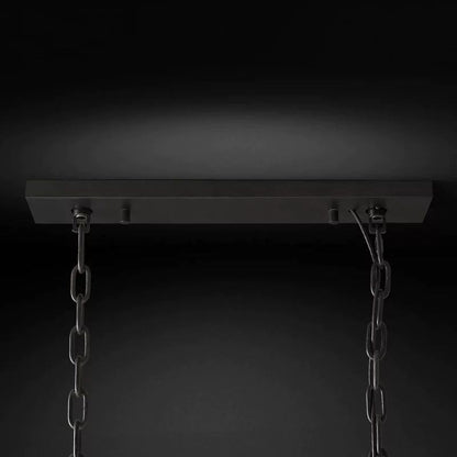 Della Rectangular Dining Room Chandelier 40"