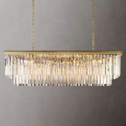 Della Rectangular Dining Room Chandelier 49"