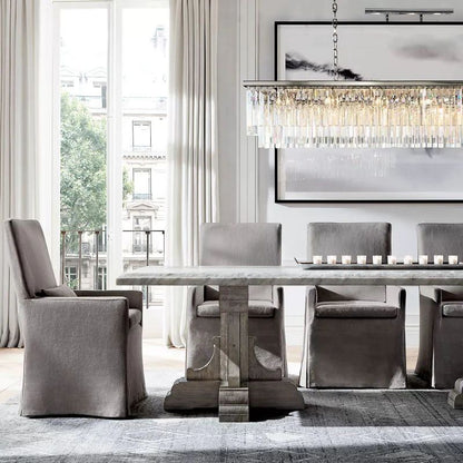 Della Rectangular Dining Room Chandelier 49"