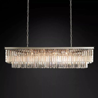 Della Rectangular Dining Room Chandelier 59"