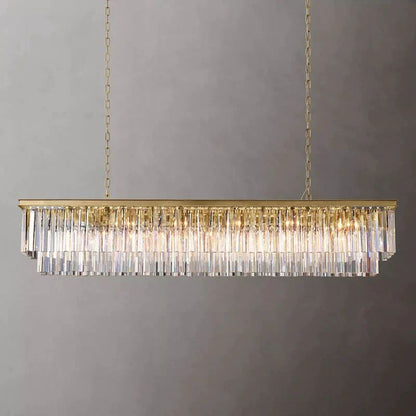 Della Rectangular Dining Room Chandelier 72"
