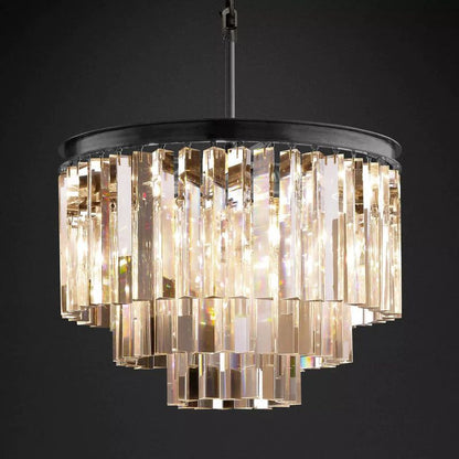 Della Tiered Round Dining Room Chandelier 20"