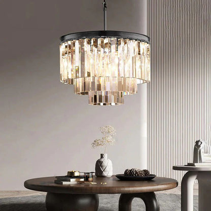 Della Tiered Round Dining Room Chandelier 20"