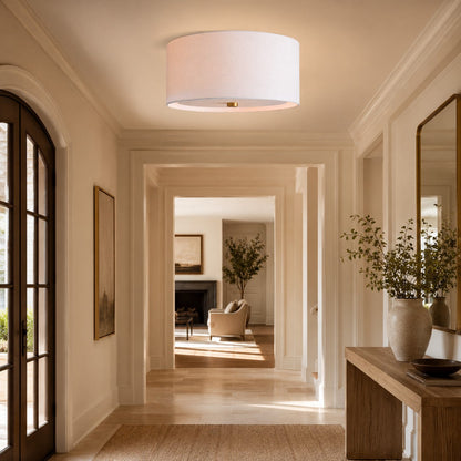 Donna Linen Flush Mount