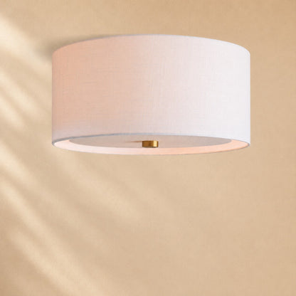 Donna Linen Flush Mount