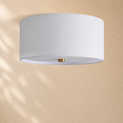 Donna Linen Flush Mount