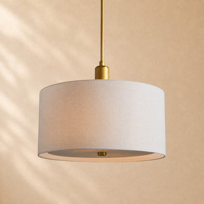Donna Linen Round Pendant