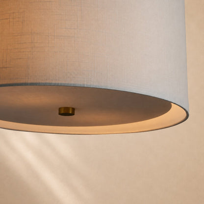 Donna Linen Round Pendant