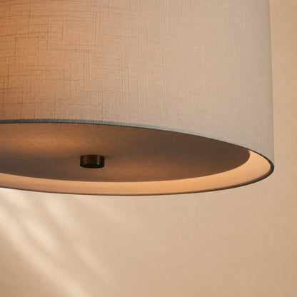 Donna Linen Round Pendant