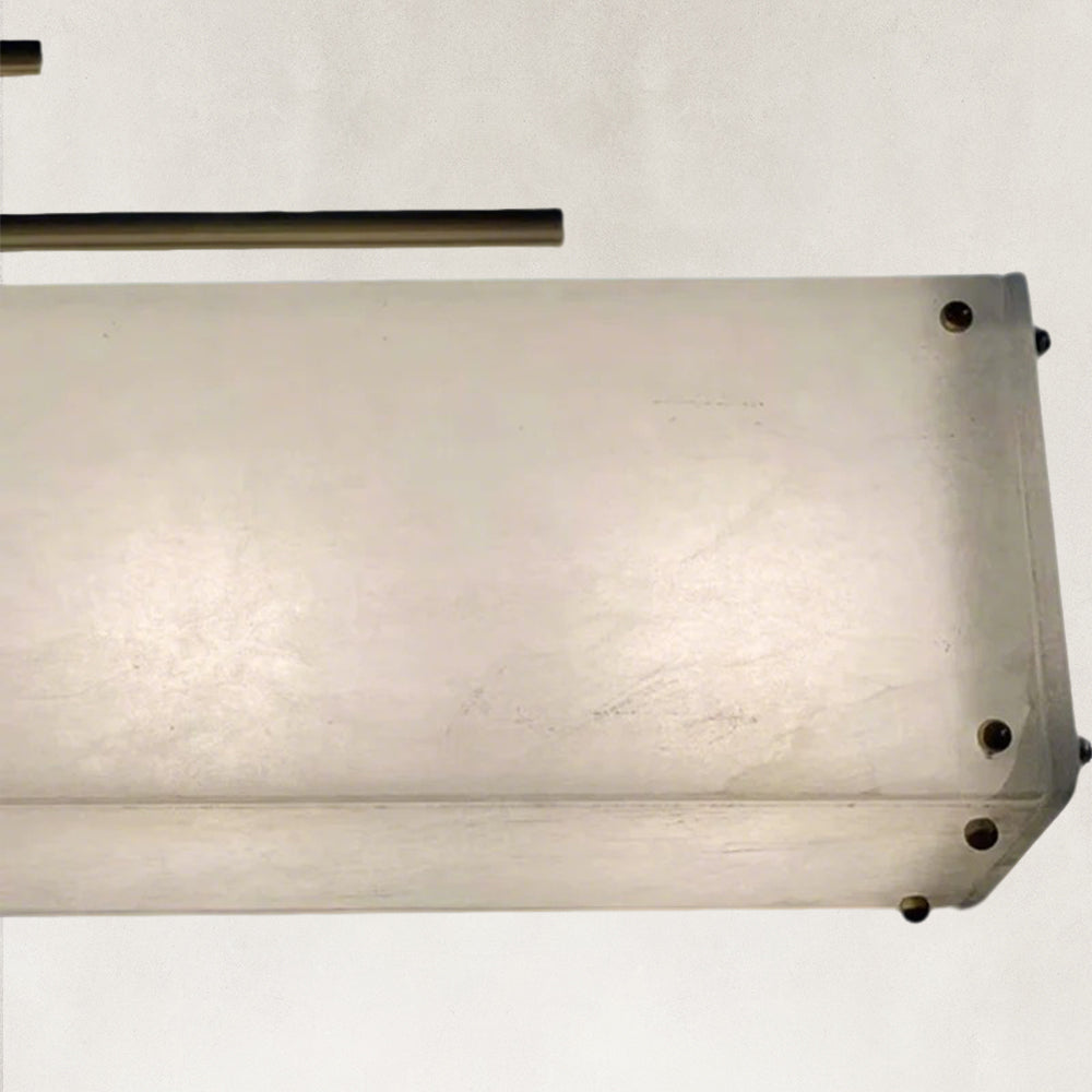 Elena Natural Alabaster Linear chandelier 70"L