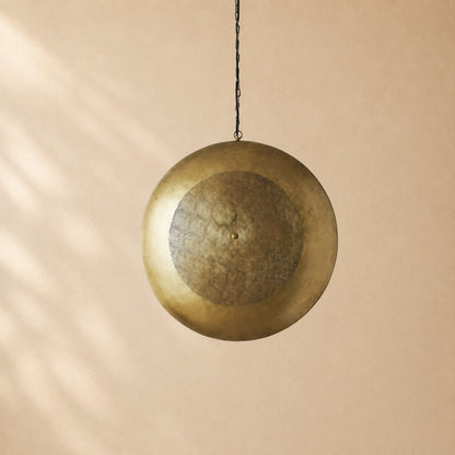 Elsie Perforated Brass Orb Pendant