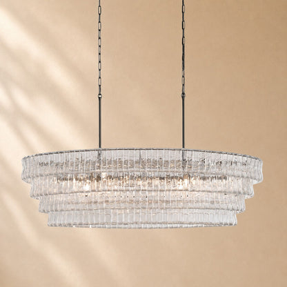 Elleson Glass Oval Chandelier 54"W/65"W