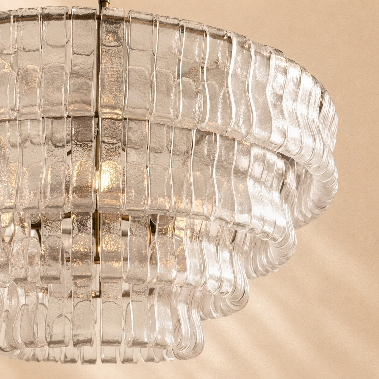 Erin Glass Round Chandelier