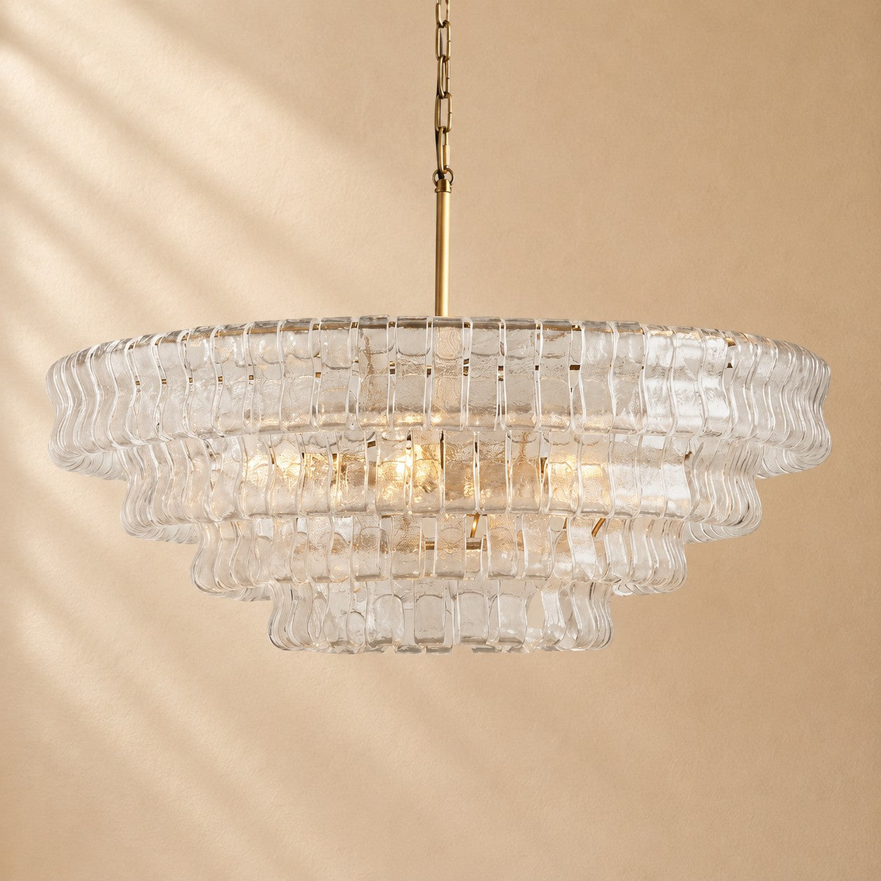 Erin Glass Round Chandelier