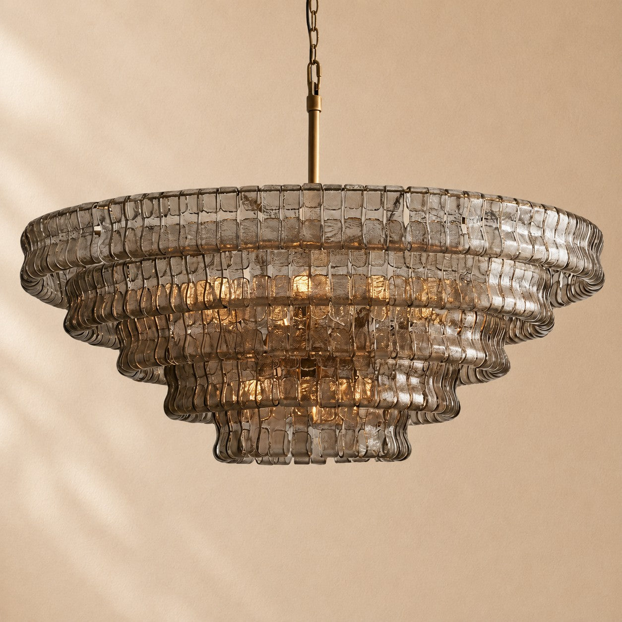 Erin Glass Round Chandelier