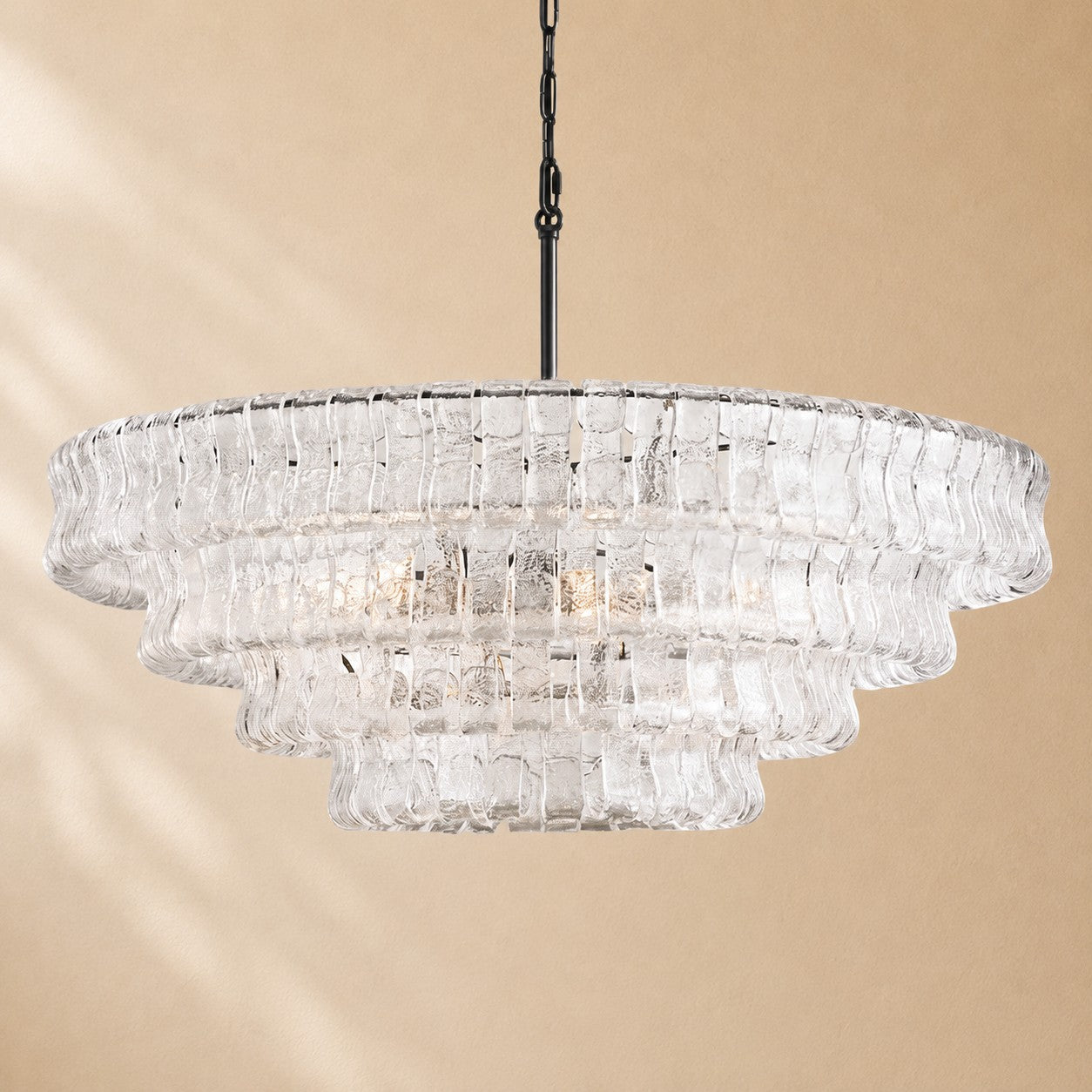 Erin Glass Round Chandelier