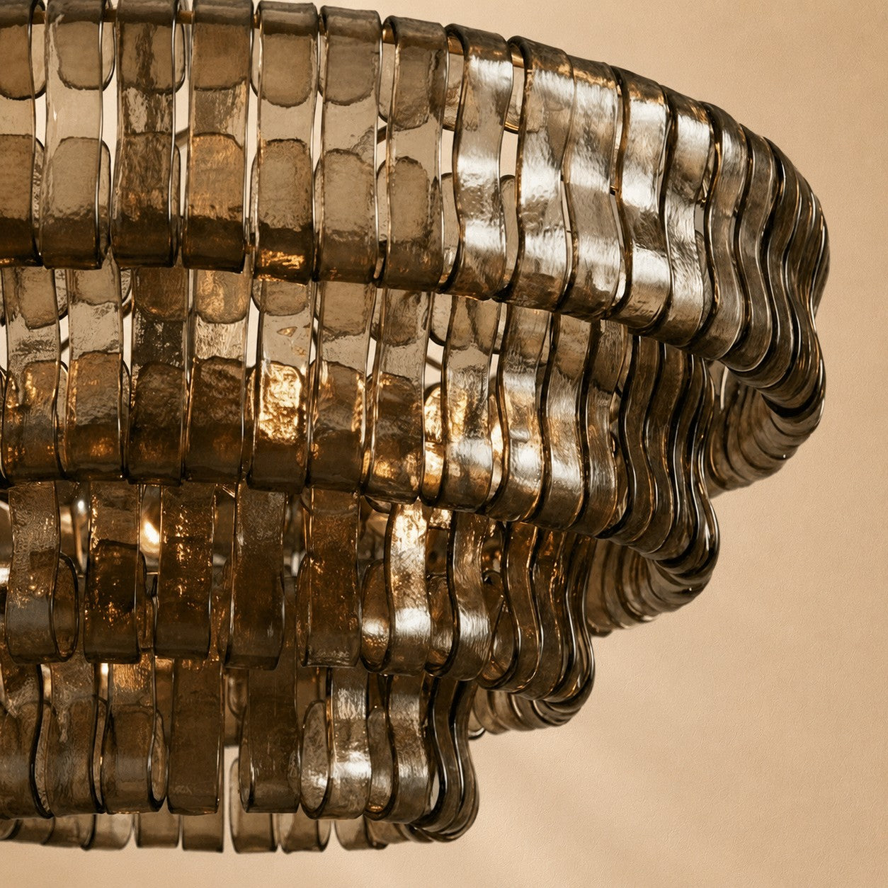 Erin Glass Round Chandelier