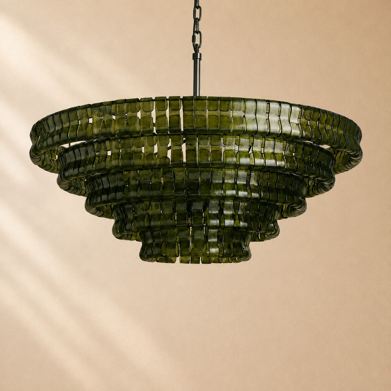 Erin Glass Round Chandelier