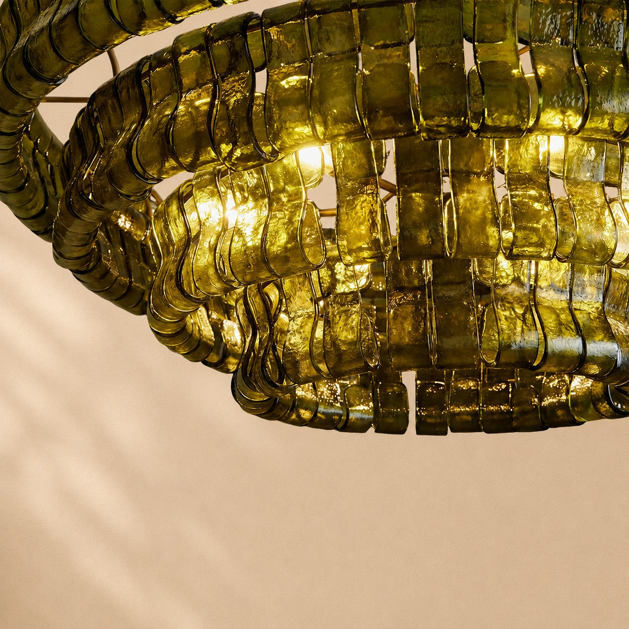 Erin Glass Round Chandelier