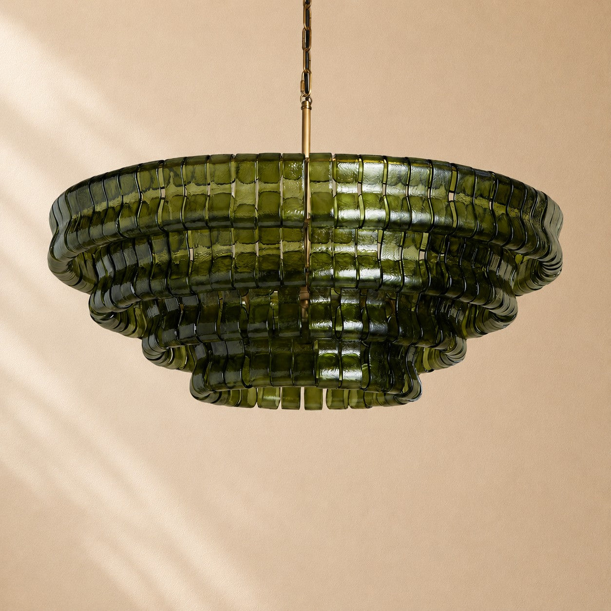 Erin Glass Round Chandelier