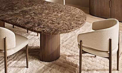 Eva Fabric Dining Armchair