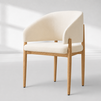 Eva Fabric Dining Armchair