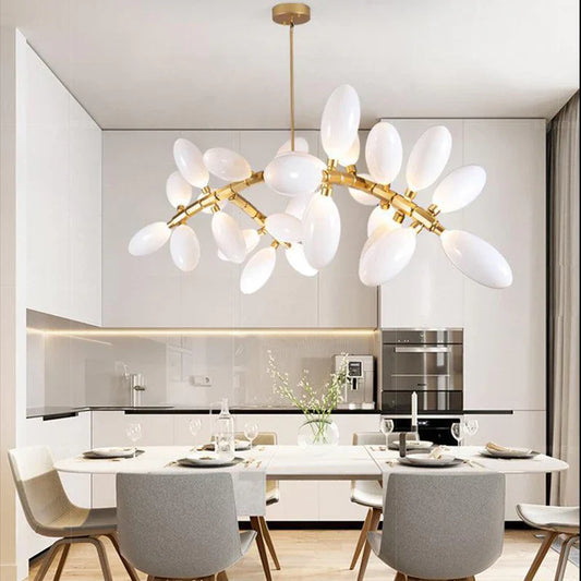 Fashion Grape Linear Chandelier 57"L