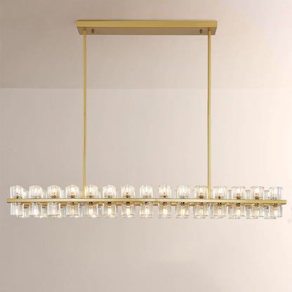 Felix Crystal Rectangular Chandelier 54"