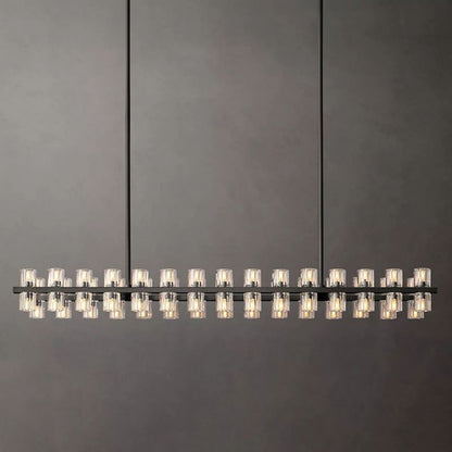 Felix Crystal Rectangular Chandelier 54"