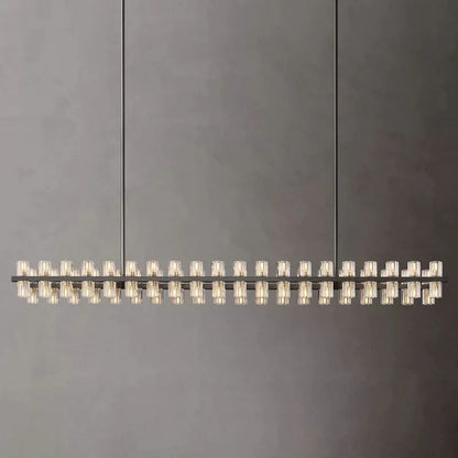 Felix Crystal Rectangular Chandelier 72"