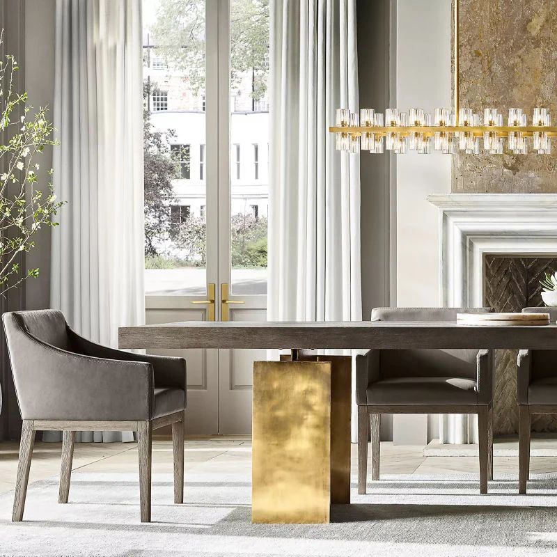 Felix Crystal Rectangular Chandelier 72"