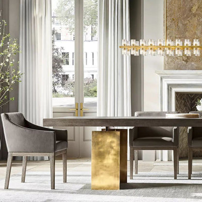 Felix Crystal Rectangular Chandelier 72"
