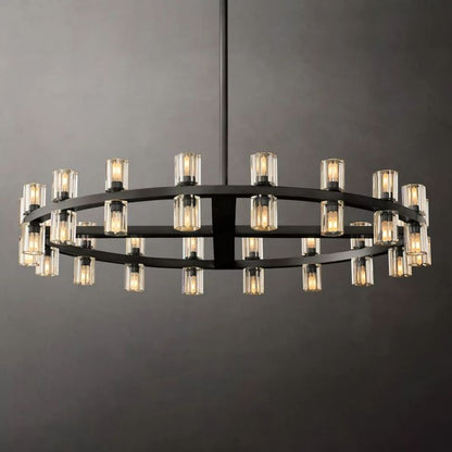 Felix Crystal Shades Round Chandelier 48"